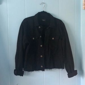 Black jean jacket